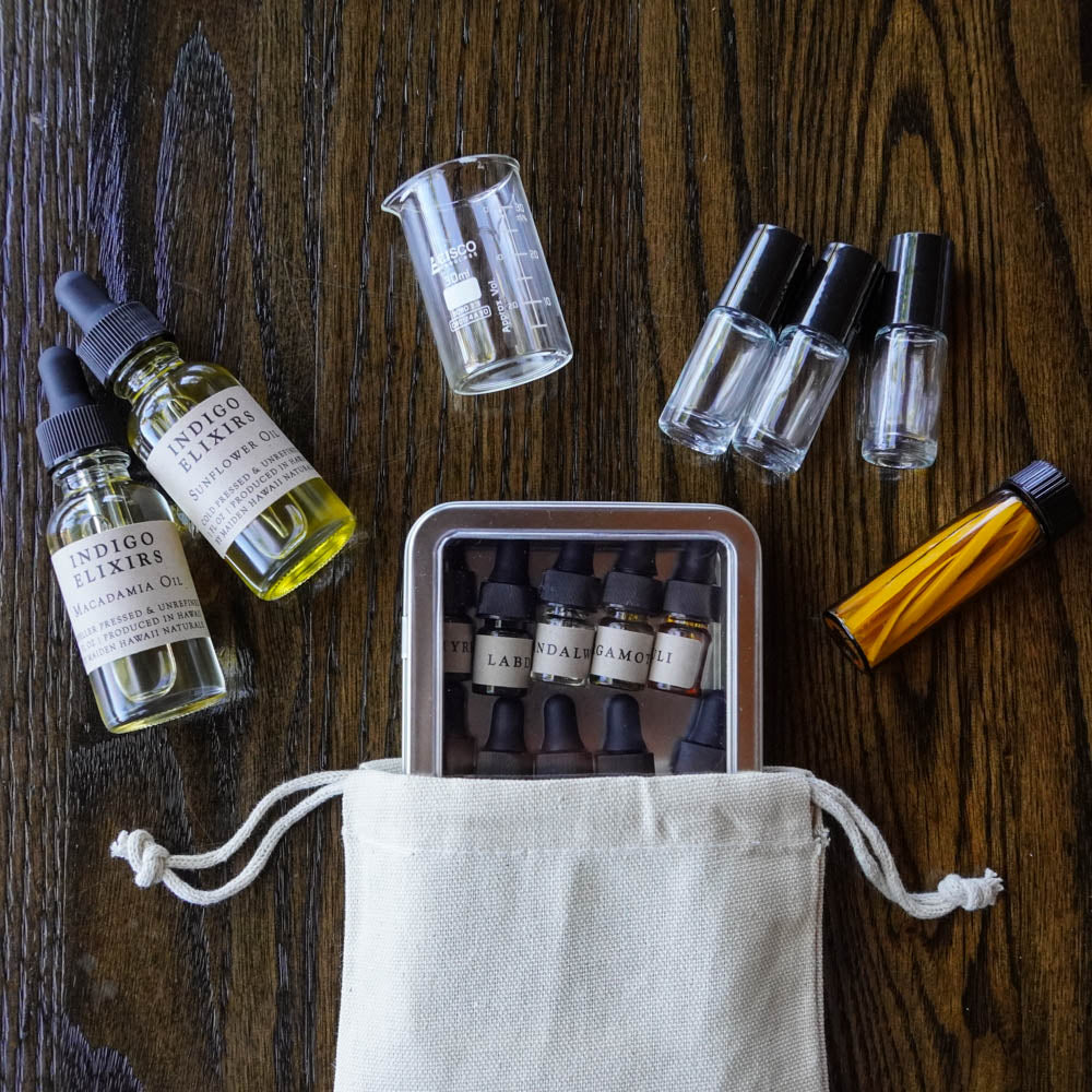 Perfumer Notes Kit BOTANICAL PERFUMERY Virtual Course + Kit – INDIGO ELIXIRS
